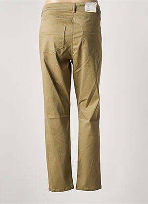Pantalon slim tissage popeline taille normale vert BETTY BARCLAY femme