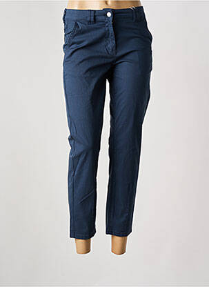 Pantalon 7/8 stretch taille normale bleu C'EST BEAU LA VIE femme