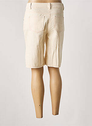 Bermuda coupe droite taille normale beige C'EST BEAU LA VIE femme