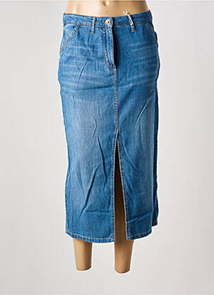 Jupe longue coupe droite bleu BETTY BARCLAY femme