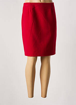 Jupe courte coupe droite rouge ESTEL COLLECTION femme