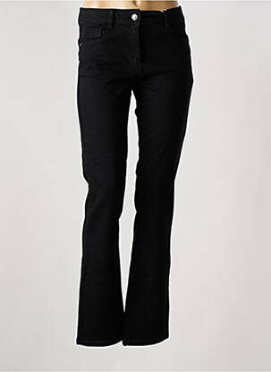Jeans coupe droite noir C'EST BEAU LA VIE pour femme
