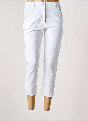 Pantacourt blanc CHRISTINE LAURE femme