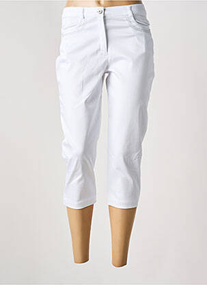 Pantacourt blanc CHRISTINE LAURE pour femme