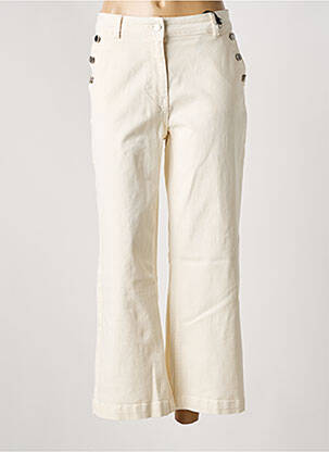 Pantalon droit beige JULIE GUERLANDE pour femme