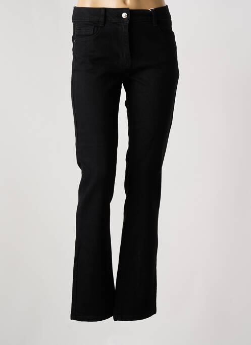 Jeans coupe droite noir C'EST BEAU LA VIE pour femme