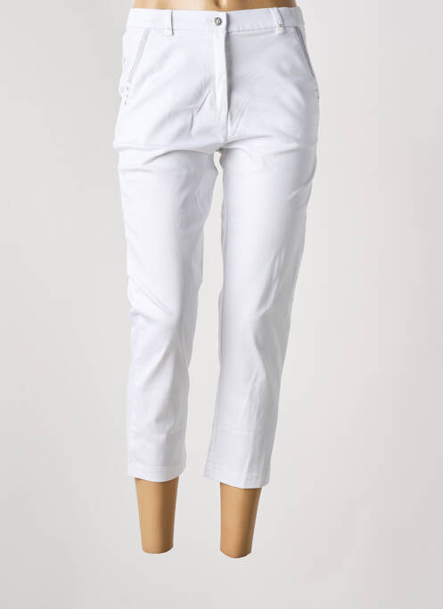 Pantacourt blanc CHRISTINE LAURE pour femme