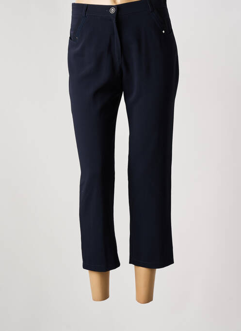 Pantacourt bleu CHRISTINE LAURE pour femme