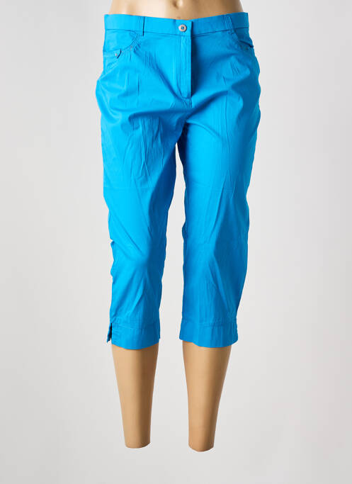 Pantacourt bleu CHRISTINE LAURE pour femme