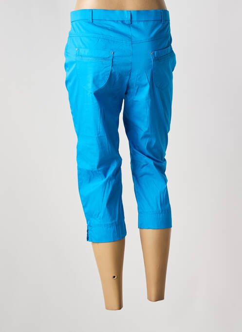 Pantacourt bleu CHRISTINE LAURE pour femme