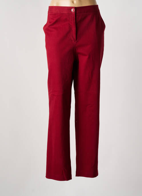 Pantalon droit rouge JULIE GUERLANDE pour femme