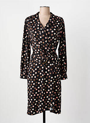 Robe courte manches longues manches longues noir K-DESIGN femme