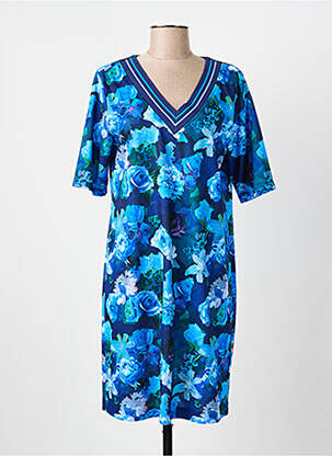 Robe courte manches courtes manches courtes bleu PAUL BRIAL femme
