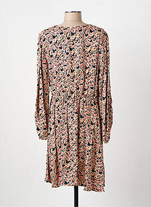Robe courte manches longues manches longues rose C'EST BEAU LA VIE femme
