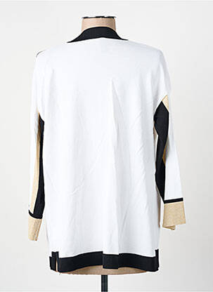 Gilet manches longues stretch blanc SCORZZO femme