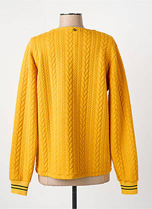 Pull coupe cintrée manches longues jaune PAUL BRIAL femme