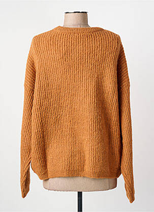 Pull stretch manches longues marron C'EST BEAU LA VIE femme