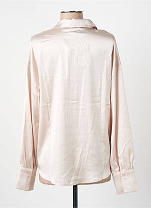 Chemisier coupe fluide manches longues beige K-DESIGN femme