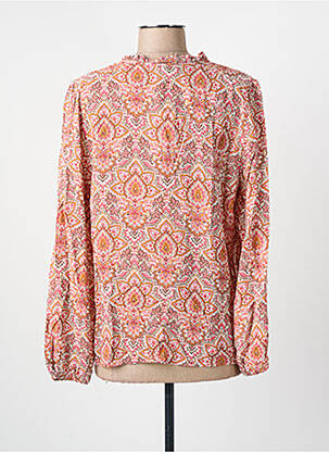 Blouse tissage popeline manches longues rose C'EST BEAU LA VIE femme