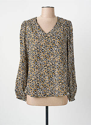 Blouse poignets boutonnés avec fente manches longues vert C'EST BEAU LA VIE femme