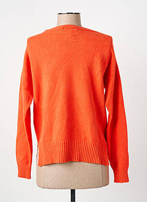 Pull stretch manches longues orange L'ATELIER D'ANNA femme