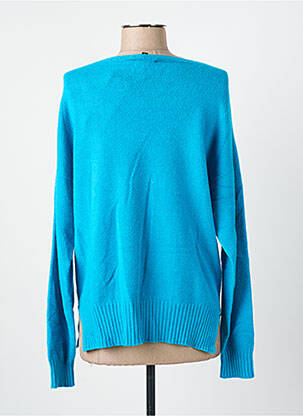 Pull stretch manches longues bleu L'ATELIER D'ANNA femme
