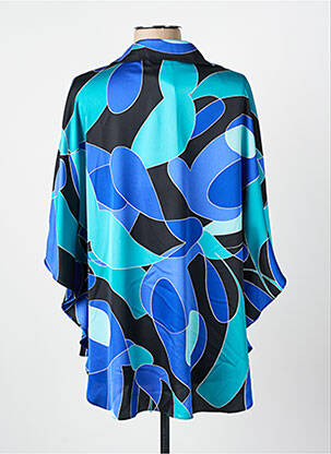Tunique manches longues col chemisier bleu JOSEPH RIBKOFF femme