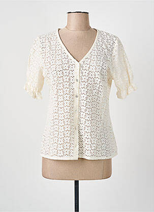 Top manches courtes manches courtes beige JULIE GUERLANDE femme