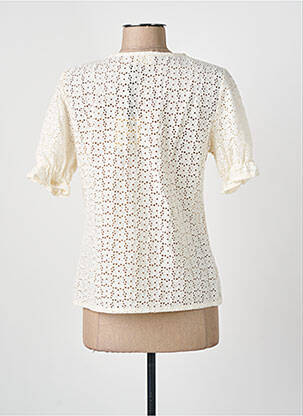 Top manches courtes manches courtes beige JULIE GUERLANDE femme