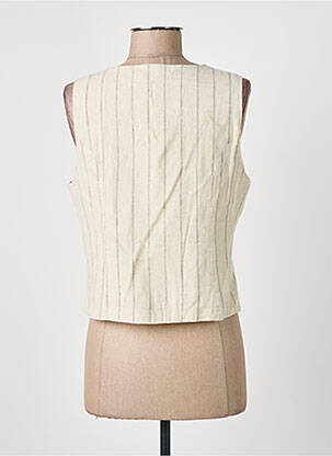 Gilet sans manche poches beige MD'M femme