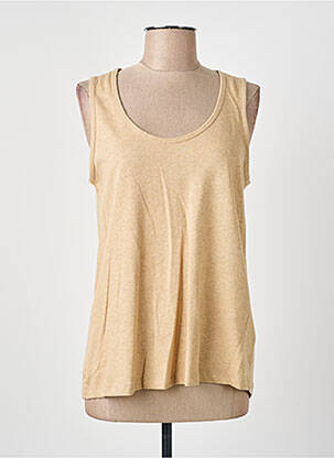 Débardeur stretch sans manche beige ESPRIT femme