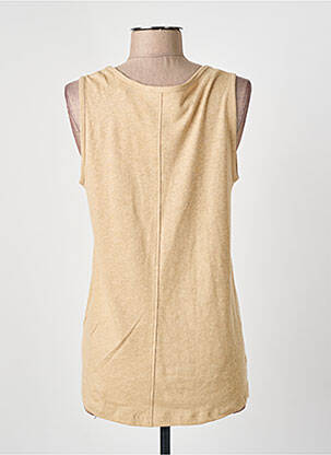 Débardeur stretch sans manche beige ESPRIT femme
