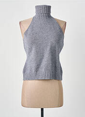 Pull col roulé gris CARTA LIBERA pour femme seconde vue