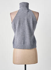Pull col roulé gris CARTA LIBERA pour femme seconde vue