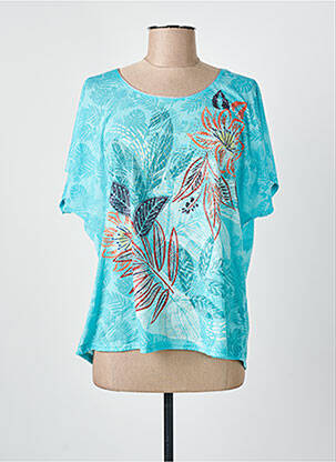 T-shirt bleu CHRISTINE LAURE femme