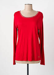 T-shirt rouge C'EST BEAU LA VIE pour femme seconde vue