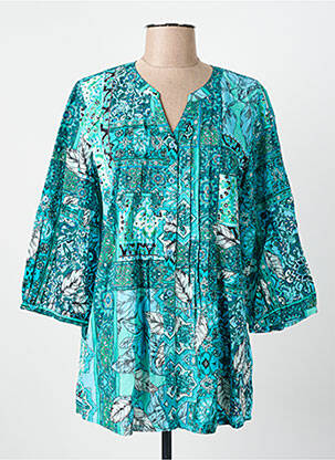 Tunique manches longues bleu AGATHE & LOUISE pour femme