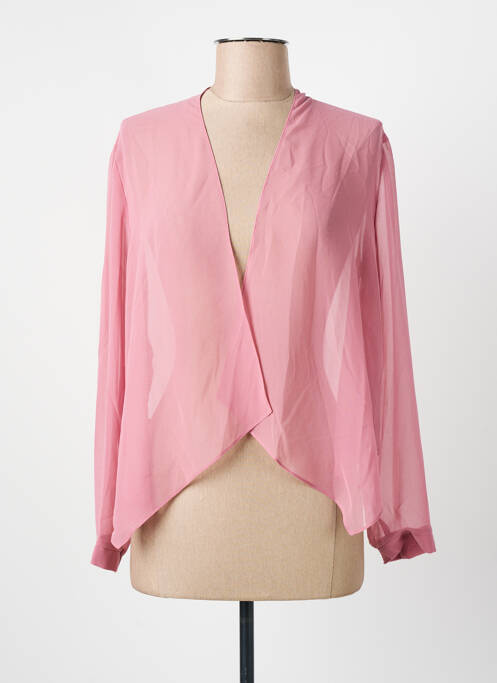 Gilet manches longues rose VERA MONT femme