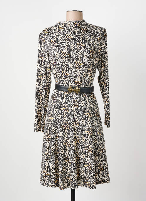 Robe mi-longue beige K-DESIGN pour femme