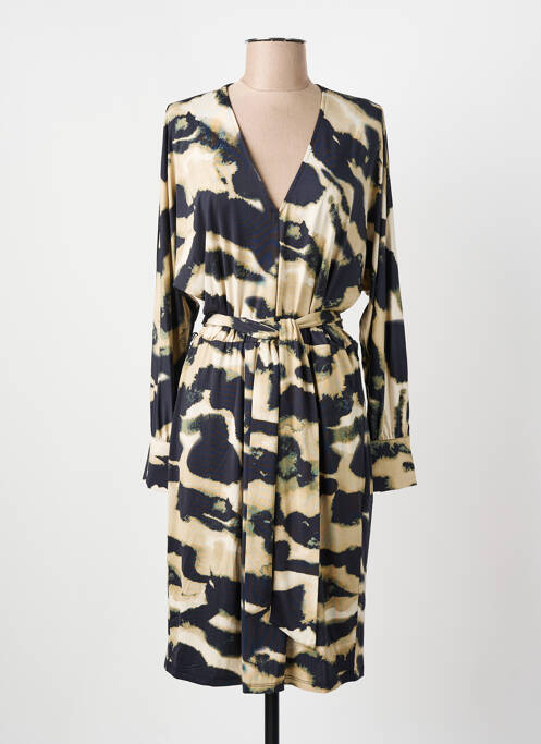 Robe mi-longue beige K-DESIGN pour femme