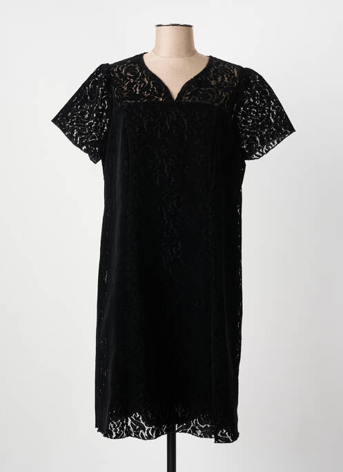 Robe mi-longue noir CHRISTINE LAURE pour femme