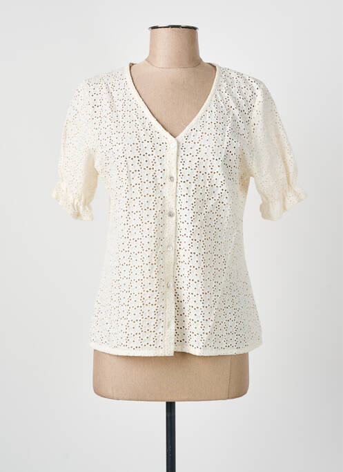 Top beige JULIE GUERLANDE pour femme