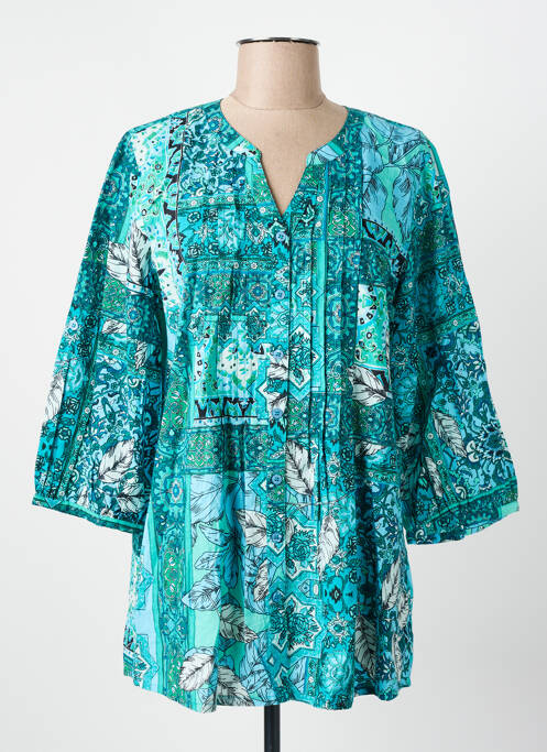 Tunique manches longues bleu AGATHE & LOUISE pour femme