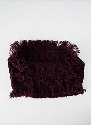 Col / tour de cou stretch violet LE TEMPS DES CERISES femme