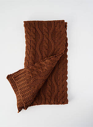 Echarpe maille grosse maille marron 2TWO femme
