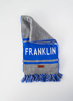 Echarpe maille fine bleu FRANKLIN MARSHALL homme