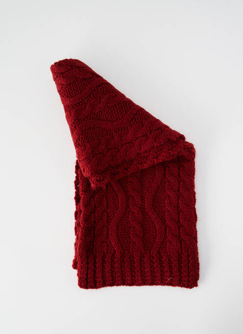 Echarpe maille grosse maille rouge 2 TWO femme