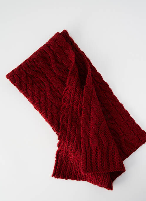 Echarpe maille grosse maille rouge 2 TWO femme