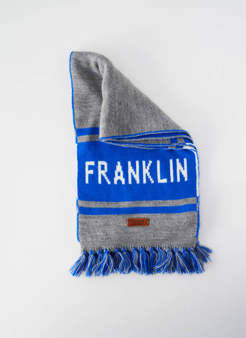 Echarpe imprimé fantaisie bleu FRANKLIN MARSHALL homme