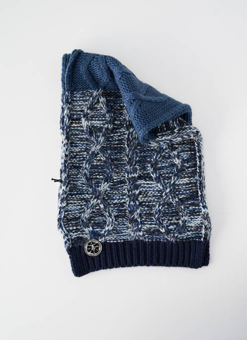 Echarpe bleu LE TEMPS DES CERISES unisexe